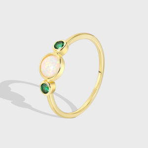 Opal Green Stone Ring