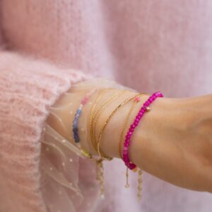 Barbie Pink Crystal Necklace Bracelet Earrings