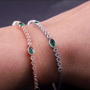 Lab Grown Emerald CVD Bracelet
