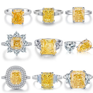 Yellow Crushed Ice Cutting Rings