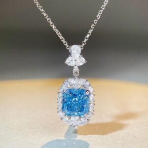 Crushed Ice Cutting Drop Luxury Necklace