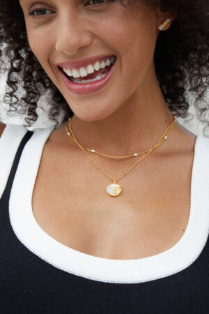 Two Side MOP Necklace - Image 5