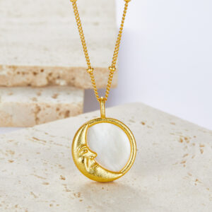 Two Side MOP Necklace - Image 8