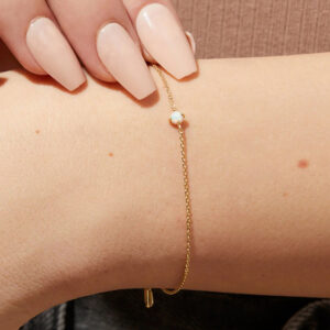 Opal Solitaire Bracelet