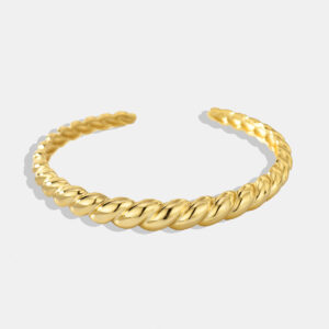 Croissant hemp brass hip hop bracelet