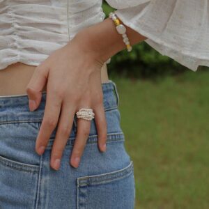 Layer Pearl Ring