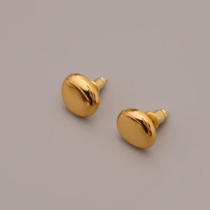 Round bean earrings