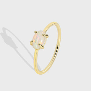 Solitary Opal Ring