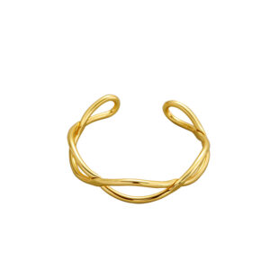 Geometric curve bracelet