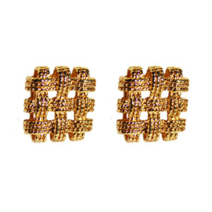 Hollow woven earrings