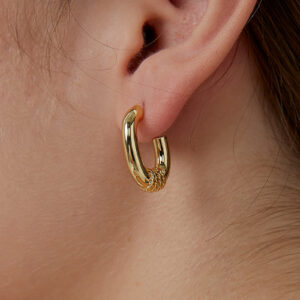 Knot Twist Hoop Earrings