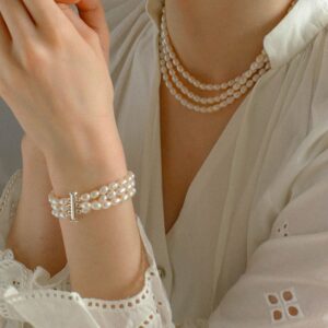 Three Layer Pearl Necklace
