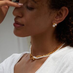 Shellfish stud earrings