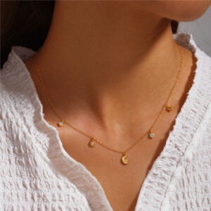 Moon Star Necklace