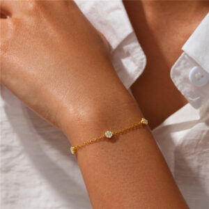 Pave Disc Bracelet