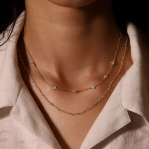 Pave Star CZ Necklace