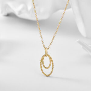 Double Circle Necklace