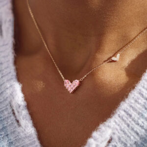 Pink Heart Necklace