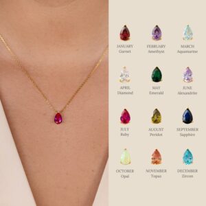 Birth Stone Round Solitaire Bracelet