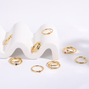 Birth Stone Round Solitaire Ring