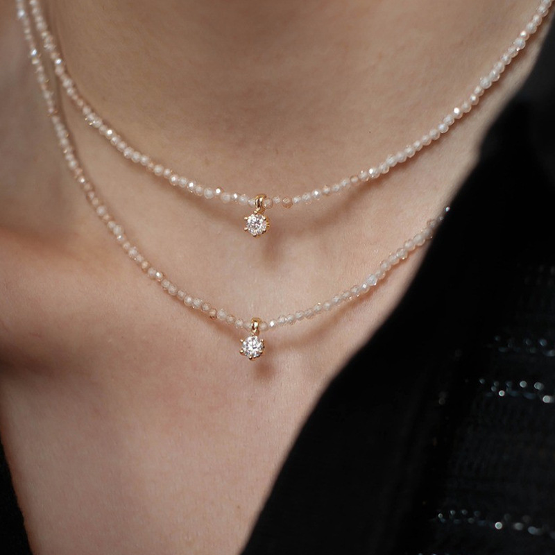 Drop Round Nature Necklace