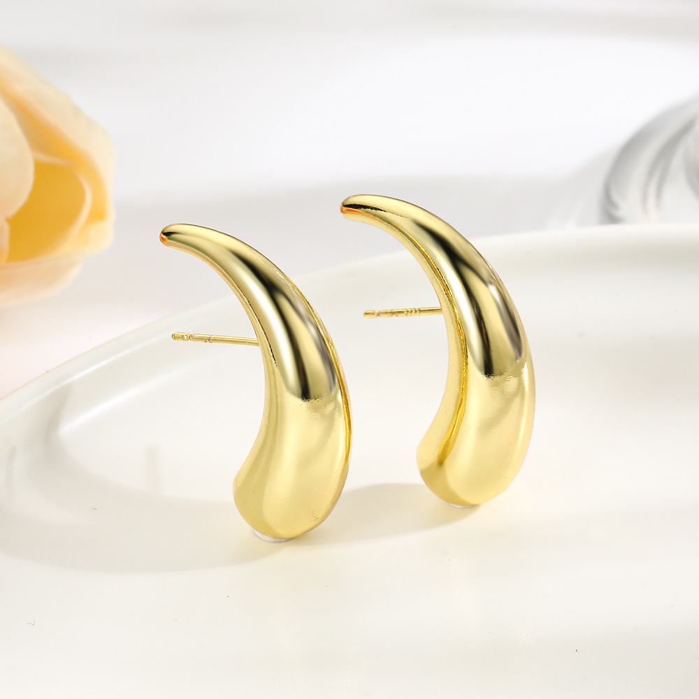 Long Pear Earrings