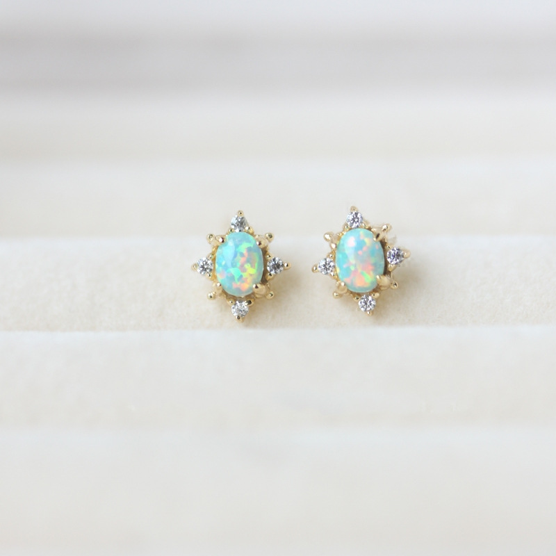 Star Opal Studs